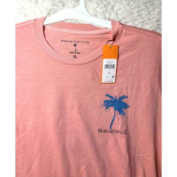 Margaritaville T-shirt Vacay Vibes Short Sleeve Tee Burn Coral XL - Picture 3 of 4